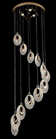 Customized Ultra Long Duplex Home Chandelier Light With AC 165-265V Input