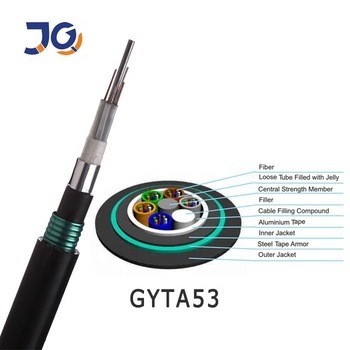Aluminum Armored Directly Buried Fiber Optic Cable GYTA53