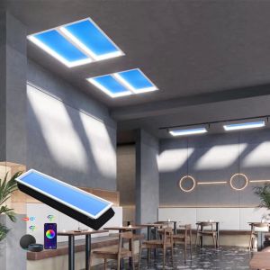 Smart Control 150W Dimmable LED Skylight with Adjustable Warm to Cold White