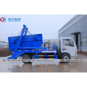 Dongfeng Self Loading Swing Arm Garbage Truck 4x2 4cbm With Hanging Chain