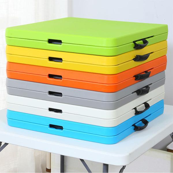 Portable HDPE Plastic Metal Adjustable Folding Table for Hotel Restaurant and Banquet