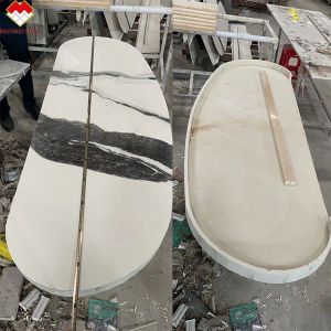 Indoor Lavabo Component Non-Slip Sintered Stone Spiral Stairs with Matt/Honed