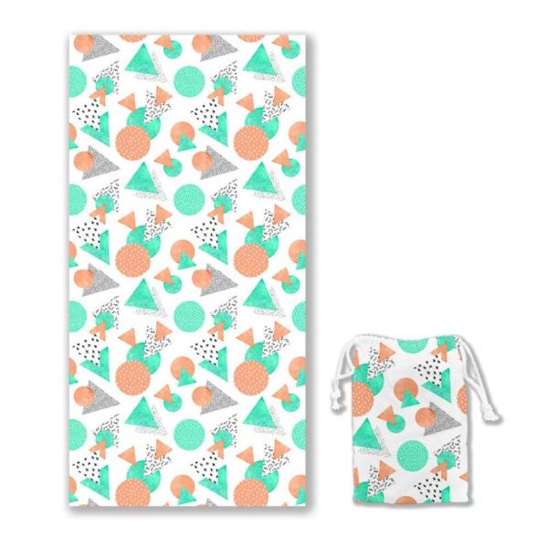 ODM/OEM Free Design Custom Printed Logo Microfiber Sand Custom Beach Towel Super Absorbent Quick-Dry Soft Lightweight Sand Free