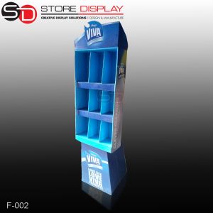 Quality custom compartment floor display stand for chews for sale