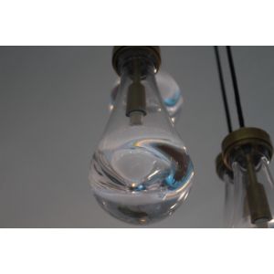 China Thirteen Heads Rain Round Brass Crystal Chandelier with Adjustable Lord D 92cm 92kg on sale