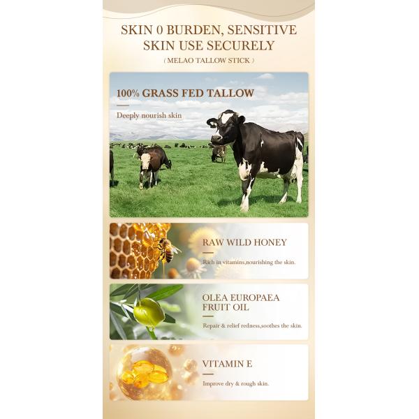 Natural Facial Private Label Body Lotions Vitamins Face Care Cosmetic Korean Skin Care Products Makeup Peptide Beef Tallow Stick