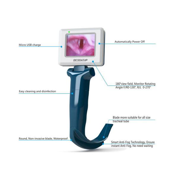 Operating Easily Flexible Portable Video Laryngoscope Indirect Laryngoscope With