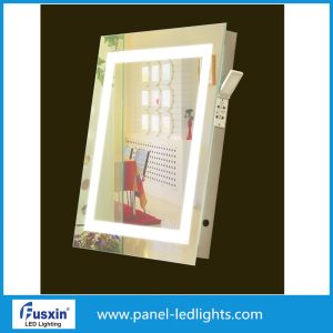 Frameless Square Oval Illuminated Bathroom Mirror With Demister