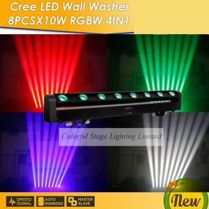 Cree LED Wall Washer 8pcsx10W RGBW 4 in 1
