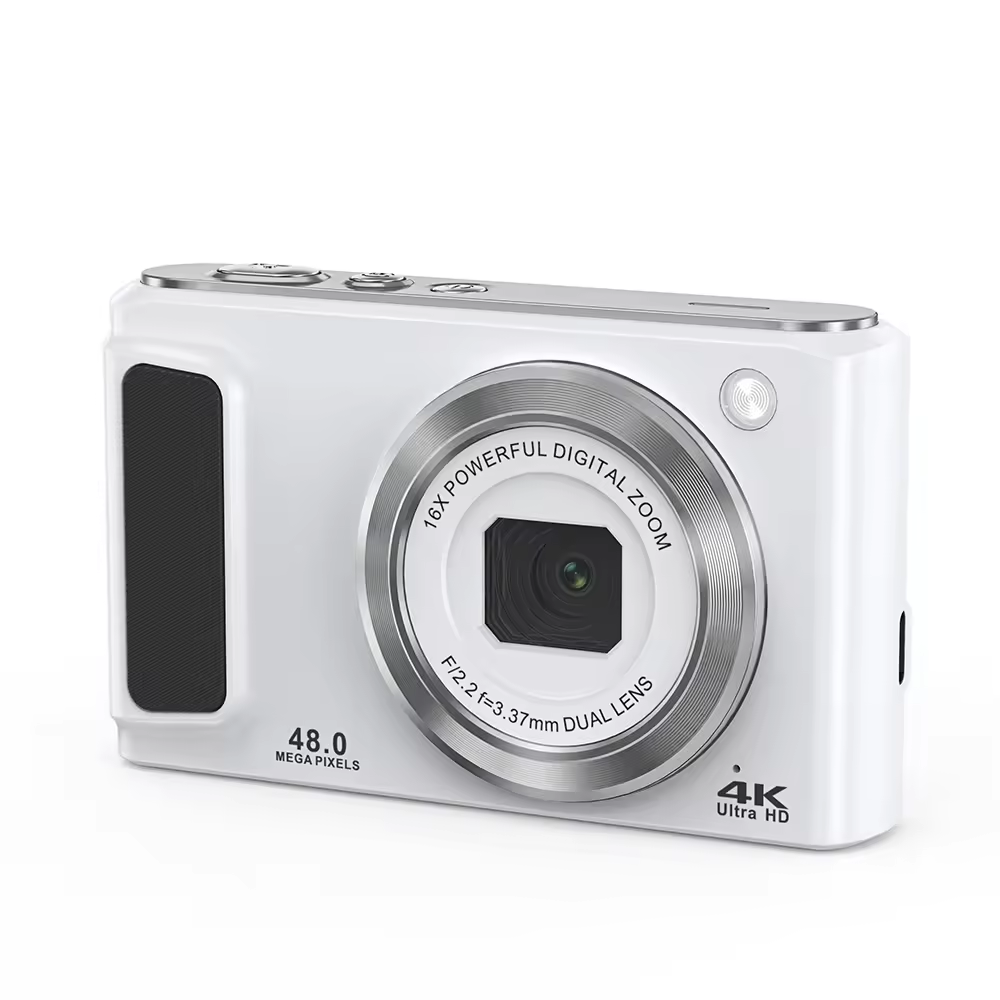 Retro Compact 4K Kids Digital Camera Video Recording Long Lasting Battery