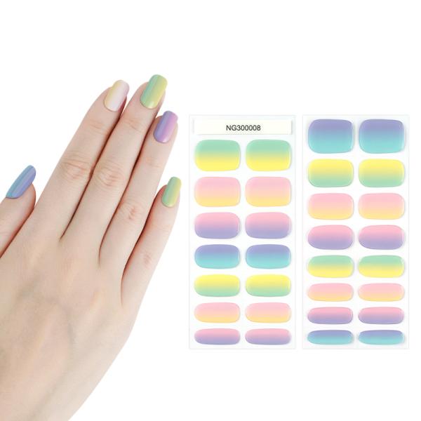 Fashionable Nail Beauty Products Self-Adhesive Gel Stickers for Semi Cured Nails