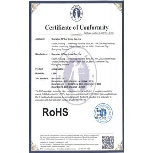 CFOFC Communications Ltd. Certifications