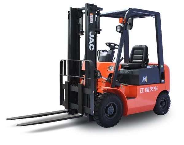 Diesel 1 Ton Forklift Truck Small Capacity Eco Friendly Design Max Lift Height