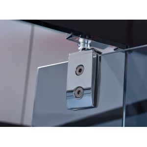 ISO9001 1 To 1.2mm Bathroom Shower Cubicle Tempered Glass