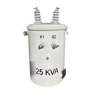 25KVA Single Phase Pole Distribution Transformer 12470V To 277V ANSI IEEE