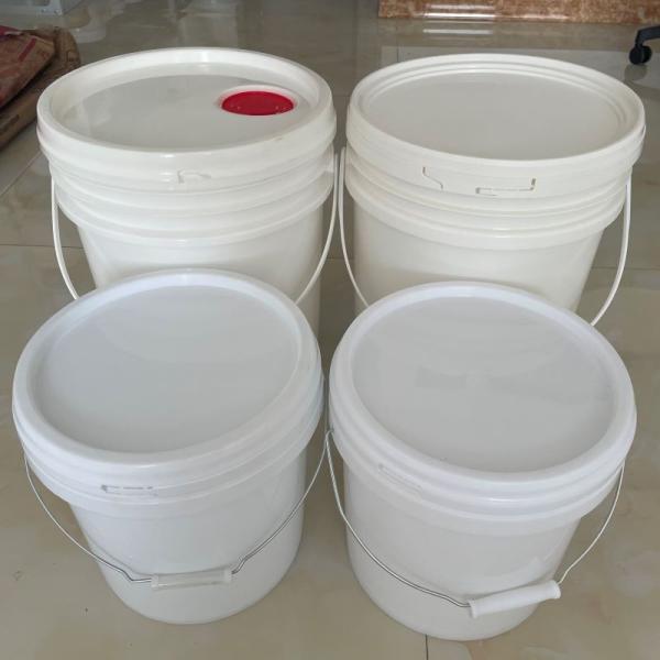 Competitive White Round Plastic Bucket with 2.0mm Thickness and Free Sample Included