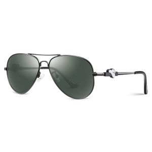 Kids Polarised Glass Sunglasses , TAC Polarized Sunglasses Metal Frame