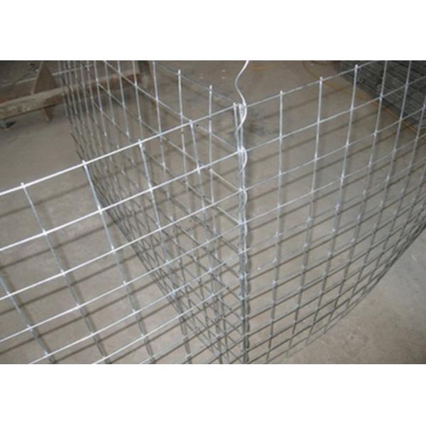 3.0MM *1M*1M*2M*100MM*100MM Gabion Retaining Wall Construction 3.5mm Wire Gauge