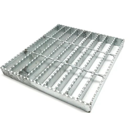 Buy Heavy Duty Galvanized Steel Welded Serrated  Floor Bar Grating Anti-slip Trench Cover at wholesale prices