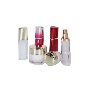 PMMA Triangle Serum Cosmetic Bottle 30g Skin Care Cream Jar