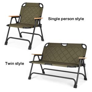 Beach Chair for Outdoor Camping Fishing Garden Leisure Double Person Portable