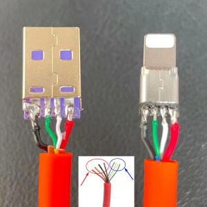 DIY Kit 6mm O.D USB-C 3.1 Type C Charge Cable PD 100W Charging for Laptops