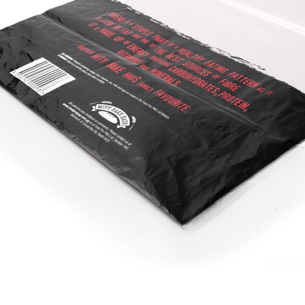 25 Microns LDPE clear plastic food bags Wicker Bread With Tie