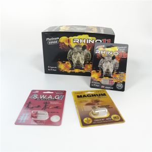 Red Rhino 69 Penis Enlargement Capsules Jar Bullet Sex Pills Plastic Medicine