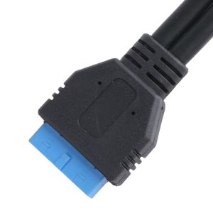 USB 3.0 Front Panel Motherboard 19/20 Pin Cable To USB Female Splitter Adapter