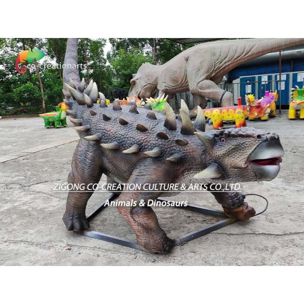 Theme Park Lifelike Animatronic Dinosaur Life Size Animatronic Ankylosaurus