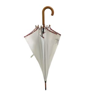 Auto Open Wooden Shaft Promotion Pongee Umbrella
