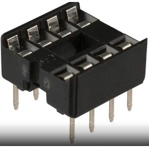 Quality A 08-LC-TT DIP Connector Row Spacing 8 Pin Ic Socket 0.3&quot; Tin Through Hole for sale