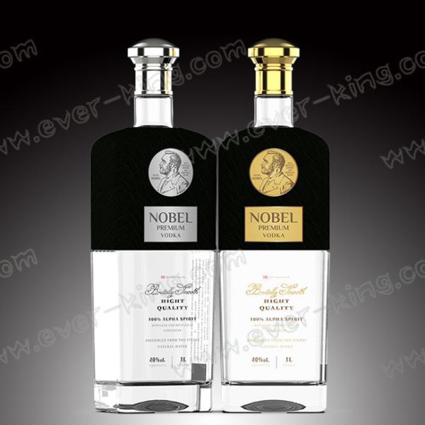 Buy Luxury Spirit Flint Glass Bottle 1000ML For Vodka at wholesale prices