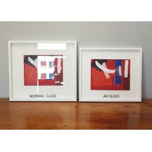 12mm Low Iron Non Reflective Frame Glass Cut To Size Scratch Proof