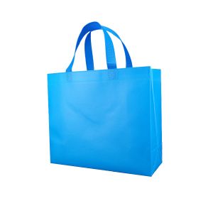 Cloth Recycled Tote Bag Blue Gift Laminate OEM Non Woven Shopping Bag Reusable