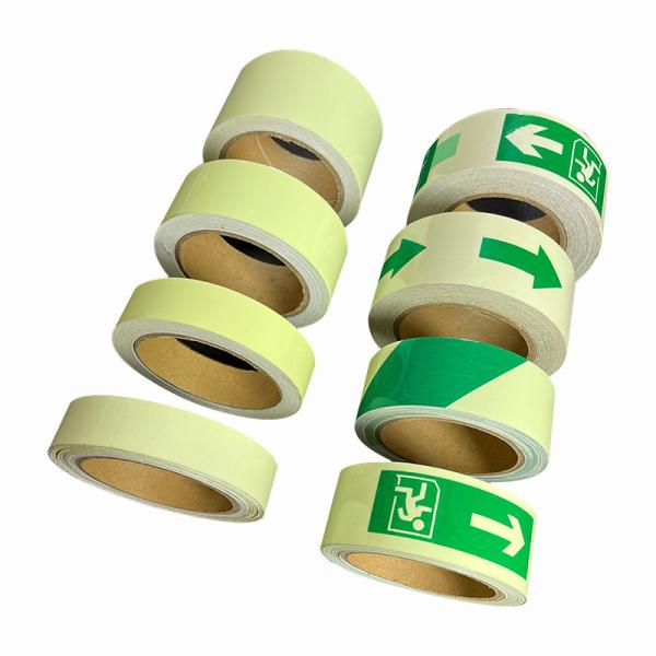 Arrow Shape PVC Material Self Adhesive Glow In The Dark Safety Tape for Stage