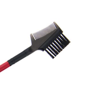 Red Mineral Eyebrow Brush Eyeshadow Blending Brush Ferrule Synthetic Hair