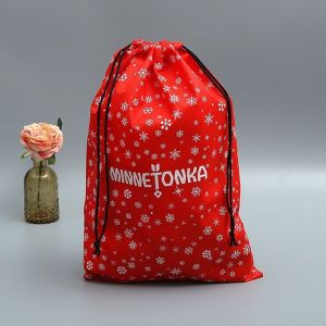 Cute Gym Drawstring Custom Canvas Reusable Grocery Bags School Personalized