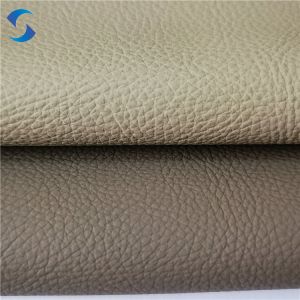 Soft And Flexible Synthetic Leather Fabric With 100% Polyester Non Woven Backing