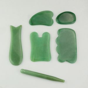 Jade GuaSha Board Body Spa Scraping Stone Massage Tool