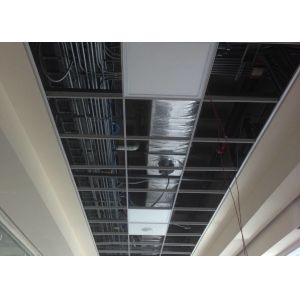 Grey Color Galvanized Steel Lay In Ceiling Tiles 605 X 605mm For Airport