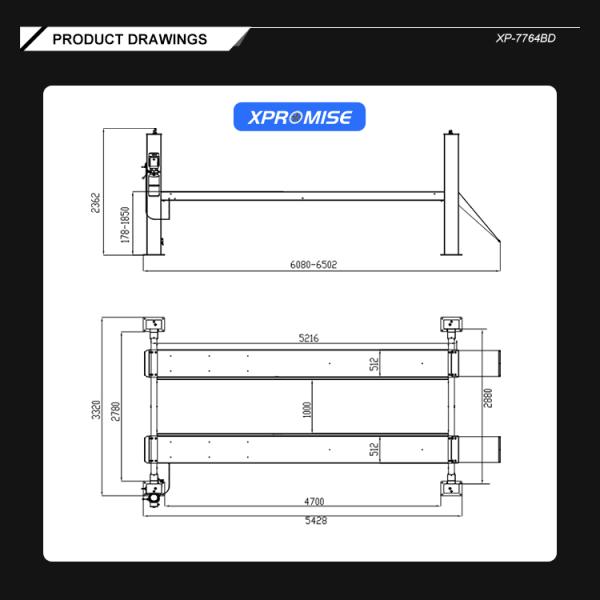 High Quality Four Post Car Lift