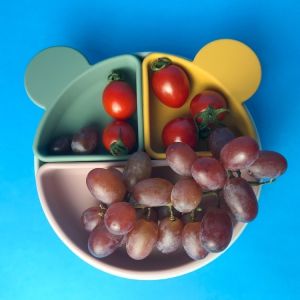 Bpa Free Kids Tableware Food Grade 2022 Silicone Baby Feeding Plate Set Suction