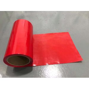 Red Color HDPE Release Film HDPE Silicone Coated Release Liner For Foam Tapes