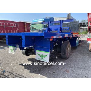 SINOTERCEL 3 Axles Semi Trailer 30t Flatbed Trailer Semi Truck