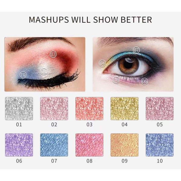 Waterproof Luminous Eye Makeup Eyeshadow Private Label 10 Colors