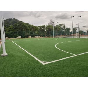 50mm Pile Height Artificial Football Pitch Disease Resistant Weaving Technique
