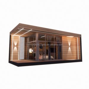 30ft Prefabricated Wooden Glass House Sunshine House Container Prefabricated