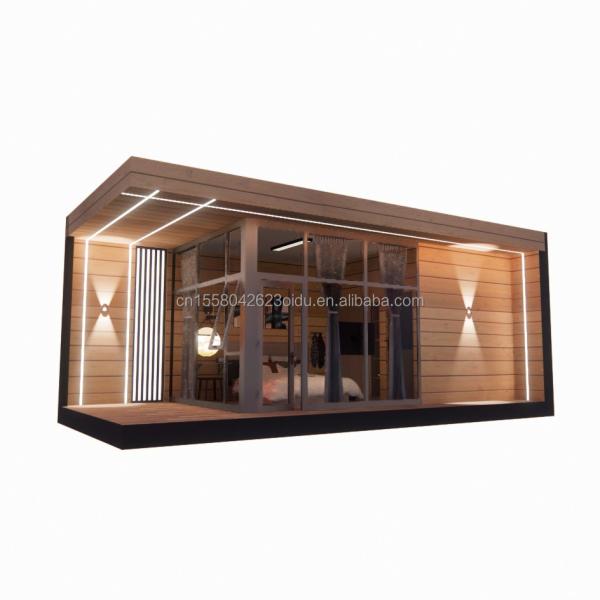 30ft Prefabricated Wooden Glass House Sunshine House Container Prefabricated