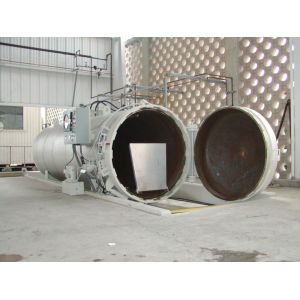 Cement AAC Industrial Autoclave , Thermal Insulated Glass / Wood And Rubber